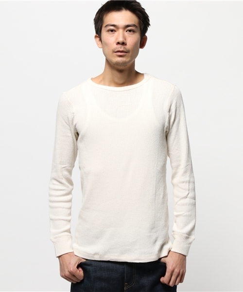 CIAOPANIC(チャオパニック)の「【Ciaopanic】 COTTON/LINNENDRYB(Tシャツ/カットソー・メンズ・オフホワイト/カーキ/ブラック・LARGE/MEDIUM)」の1枚目の写真