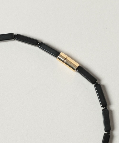 A part by(アパートバイ)の「テンネンセキネックレス(ネックレス・レディース・グリーン/ブラック/オフホワイト・FREE)」の7枚目の写真