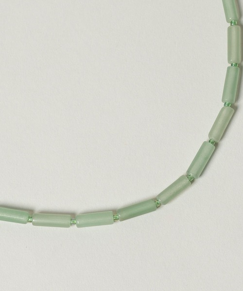 A part by(アパートバイ)の「テンネンセキネックレス(ネックレス・レディース・グリーン/ブラック/オフホワイト・FREE)」の14枚目の写真