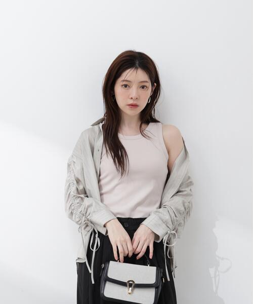 PROPORTION BODY DRESSING(プロポーションボディドレッシング)の「<a>カップ付きアメスリ / 1216169400(Tシャツ/カットソー・レディース・ホワイト系その他/グレー/グレー系その他・MEDIUM/SMALL)」の12枚目の写真