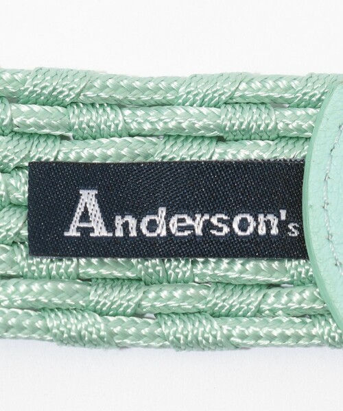 Anderson's（アンダーソンズ）の「Anderson's 革巻き ダブルリングベルト（ベルト・メンズ・ピンク/ダークブラウン/ブラック/エメラルドブルー/グレー・39）」の9枚目の写真