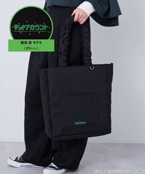 earth music&ecology（アースミュージックアンドエコロジー）の「デッドアカウント クリア トートバッグ（トートバッグ・レディース・オレンジ/パープル/ライトブルー/グリーン・FREE）」の2枚目の写真