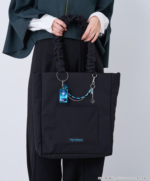 earth music&ecology（アースミュージックアンドエコロジー）の「デッドアカウント クリア トートバッグ（トートバッグ・レディース・オレンジ/パープル/ライトブルー/グリーン・FREE）」の6枚目の写真