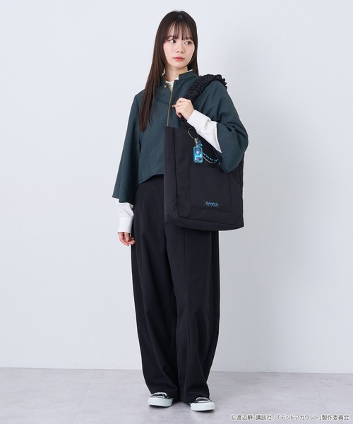 earth music&ecology（アースミュージックアンドエコロジー）の「デッドアカウント クリア トートバッグ（トートバッグ・レディース・オレンジ/パープル/ライトブルー/グリーン・FREE）」の7枚目の写真