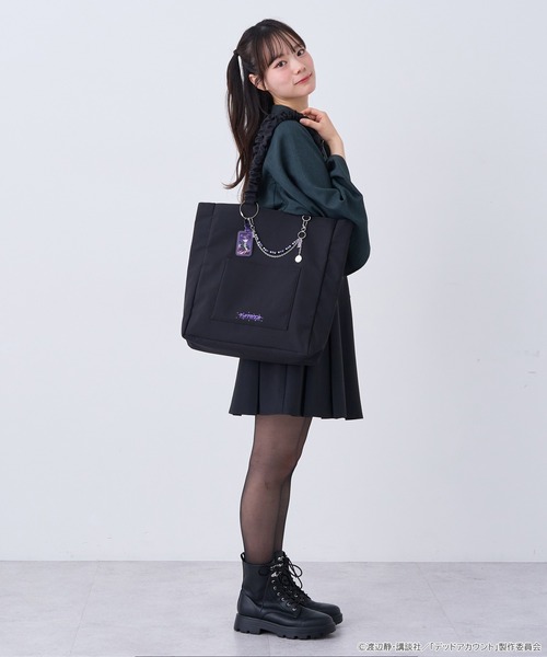 earth music&ecology（アースミュージックアンドエコロジー）の「デッドアカウント クリア トートバッグ（トートバッグ・レディース・オレンジ/パープル/ライトブルー/グリーン・FREE）」の9枚目の写真