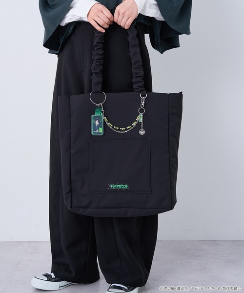 earth music&ecology（アースミュージックアンドエコロジー）の「デッドアカウント クリア トートバッグ（トートバッグ・レディース・オレンジ/パープル/ライトブルー/グリーン・FREE）」の10枚目の写真