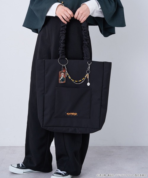 earth music&ecology（アースミュージックアンドエコロジー）の「デッドアカウント クリア トートバッグ（トートバッグ・レディース・オレンジ/パープル/ライトブルー/グリーン・FREE）」の11枚目の写真