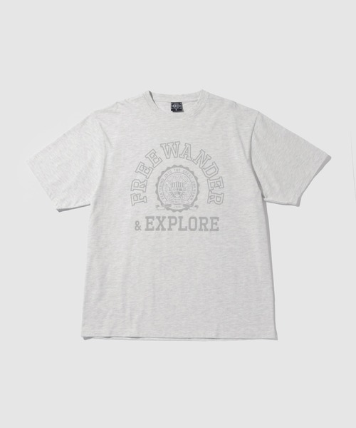 NAVY(ネイビー)の「【NAVY/ネイビー】 BCIコットン カレッジプリント 半袖Tシャツ(Tシャツ/カットソー・メンズ・ホワイト/パープル/ホワイト系1/ブルー・S/M/L/XL)」の20枚目の写真