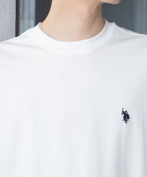 U.S. POLO ASSN.(ユーエスポロアッスン)の「∴WEGO/U.S. POLO ASSN.接触冷感Tシャツ(Tシャツ/カットソー・メンズ・ネイビー/ホワイト/ブラック・LARGE/MEDIUM)」の7枚目の写真