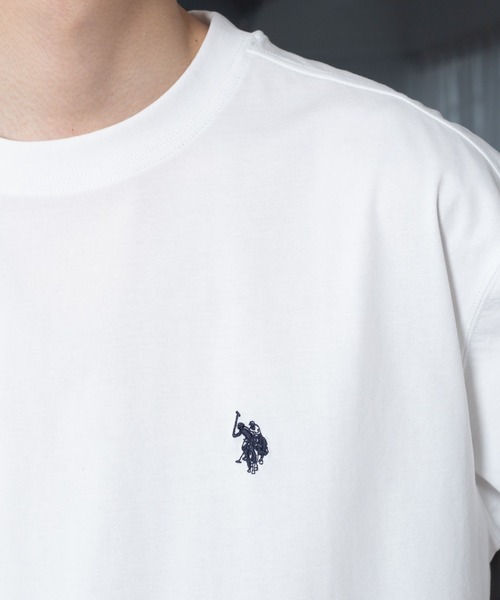 U.S. POLO ASSN.(ユーエスポロアッスン)の「∴WEGO/U.S. POLO ASSN.接触冷感Tシャツ(Tシャツ/カットソー・メンズ・ネイビー/ホワイト/ブラック・LARGE/MEDIUM)」の8枚目の写真