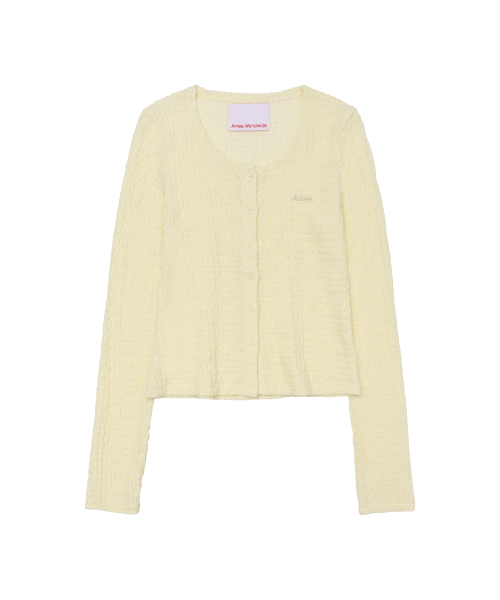 AMESWORLDWIDE(アメスワールドワイド)の「WRINKLED CARDIGAN & SLEEVELESS SET-UP CREAM(カーディガン/ボレロ・レディース・その他・FREE)」の8枚目の写真