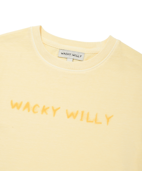 Wacky WiLLy（ワッキーウィリー）の「ウィメンズピグメントセミクロップ半袖Tシャツイエロー（Tシャツ/カットソー・レディース・その他・SMALL/MEDIUM）」の4枚目の写真