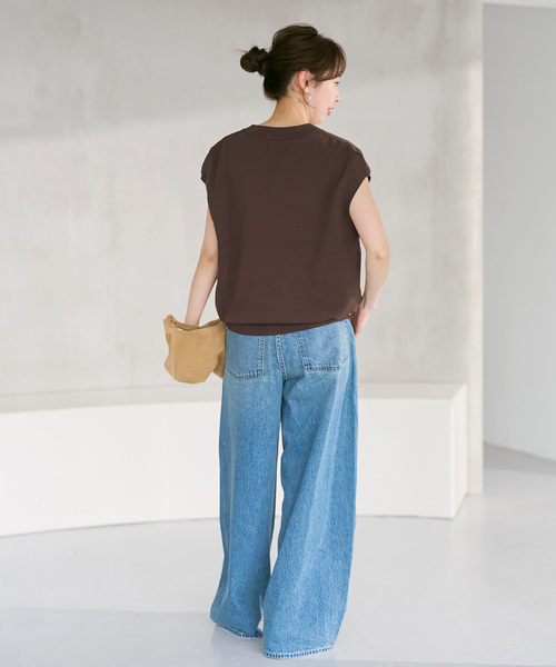 Spick & Span（スピックアンドスパン）の「《一部店舗+WEB限定》パールボタンウォッシャブルニットベスト（ベスト・レディース・ブラウン/ホワイト/ブラック・FREE）」の10枚目の写真