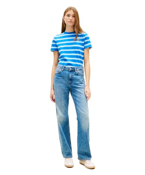 TOMMY HILFIGER（トミーヒルフィガー）の「TH SCRIPT REG C-NK SS TEE（Tシャツ/カットソー・レディース・マルチ/ブルー系その他/ホワイト/グリーン・LARGE/X-SMALL/SMALL/MEDIUM）」の14枚目の写真