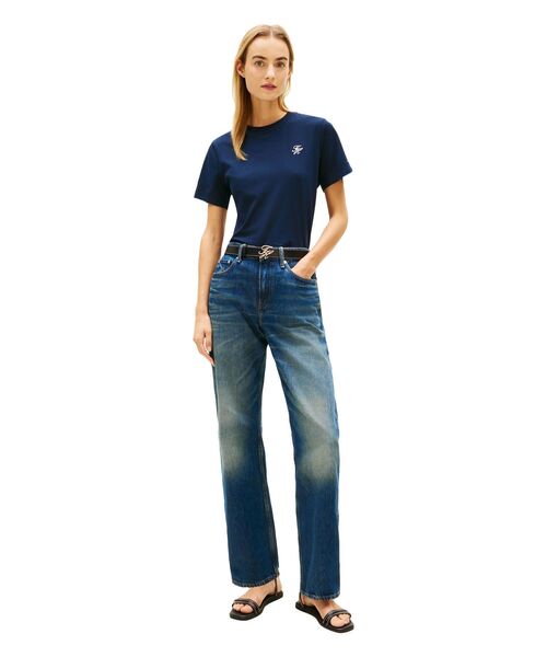 TOMMY HILFIGER（トミーヒルフィガー）の「TH SCRIPT REG C-NK SS TEE（Tシャツ/カットソー・レディース・マルチ/ブルー系その他/ホワイト/グリーン・LARGE/X-SMALL/SMALL/MEDIUM）」の18枚目の写真