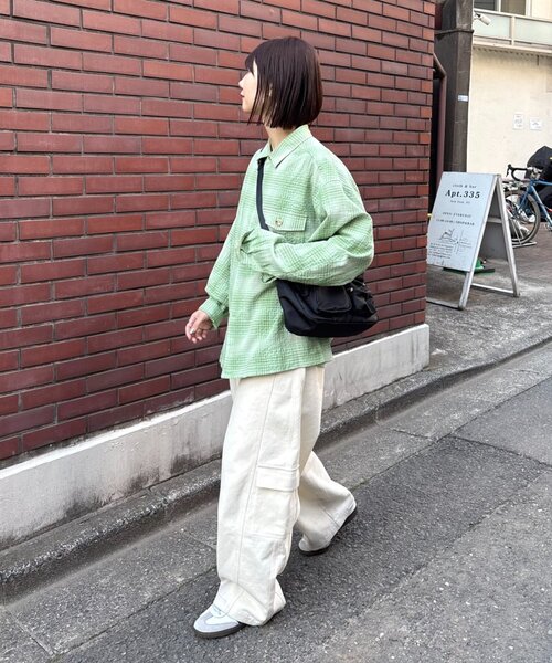 CIAOPANIC TYPY（チャオパニックティピー）の「【UNISEX】メニーポケットショルダーBAG（ショルダーバッグ・レディース・ブラック/カーキ・ONE SIZE）」の18枚目の写真