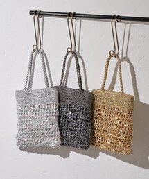 CIAOPANIC TYPY | :【2WAYで使用可能！】チェーン付き手編みスパンコールBAG(ショルダーバッグ)