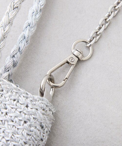 CIAOPANIC TYPY(チャオパニックティピー)の「:【2WAYで使用可能!】チェーン付き手編みスパンコールBAG(ショルダーバッグ・レディース・シルバー/ゴールド/ダークグレー・ONE SIZE)」の10枚目の写真