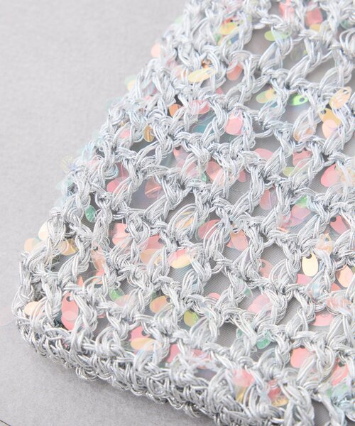 CIAOPANIC TYPY(チャオパニックティピー)の「:【2WAYで使用可能!】チェーン付き手編みスパンコールBAG(ショルダーバッグ・レディース・シルバー/ゴールド/ダークグレー・ONE SIZE)」の11枚目の写真