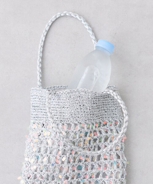 CIAOPANIC TYPY(チャオパニックティピー)の「:【2WAYで使用可能!】チェーン付き手編みスパンコールBAG(ショルダーバッグ・レディース・シルバー/ゴールド/ダークグレー・ONE SIZE)」の14枚目の写真