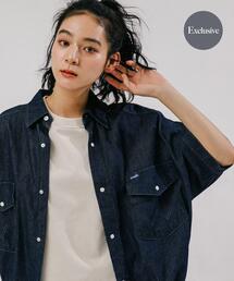 『別注』Wrangler×EKAL　ライトデニムワークシャツ