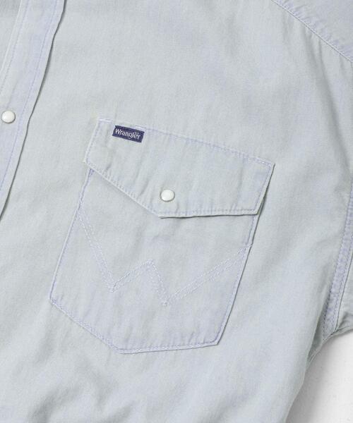 Wrangler(ラングラー)の「『別注』Wrangler×EKAL ライトデニムワークシャツ(シャツ/ブラウス・レディース・ライトブルー/インディゴブルー・FREE)」の11枚目の写真