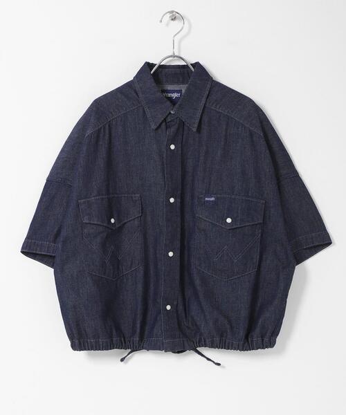 Wrangler(ラングラー)の「『別注』Wrangler×EKAL ライトデニムワークシャツ(シャツ/ブラウス・レディース・ライトブルー/インディゴブルー・FREE)」の20枚目の写真