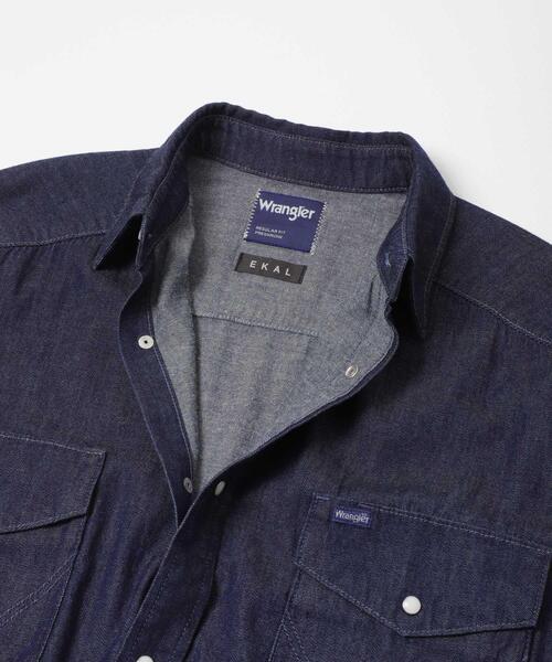 Wrangler(ラングラー)の「『別注』Wrangler×EKAL ライトデニムワークシャツ(シャツ/ブラウス・レディース・ライトブルー/インディゴブルー・FREE)」の21枚目の写真