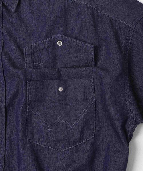 Wrangler(ラングラー)の「『別注』Wrangler×EKAL ライトデニムワークシャツ(シャツ/ブラウス・レディース・ライトブルー/インディゴブルー・FREE)」の22枚目の写真
