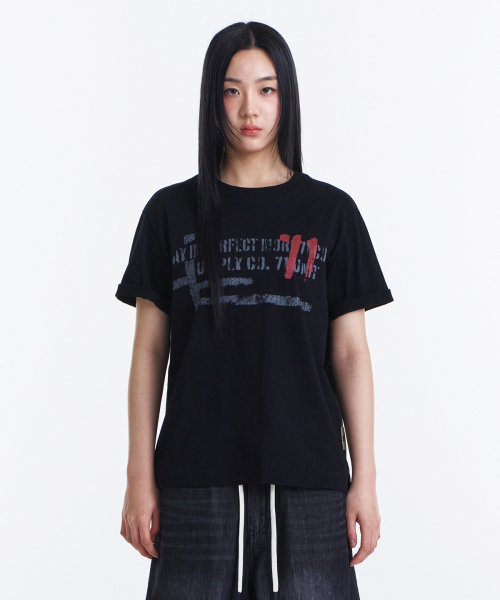 KICHUL(キチョル)の「71-Node T-shirt (Black)(Tシャツ/カットソー・レディース・その他・LARGE/MEDIUM/SMALL)」の9枚目の写真