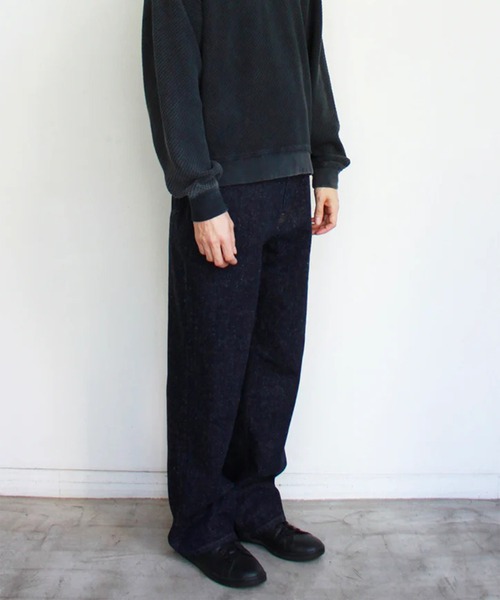 soe(ソーイ)の「【soe/ソーイ】Many Nep Regular Jeans(デニムパンツ・メンズ・インディゴブルー・0/1)」の4枚目の写真