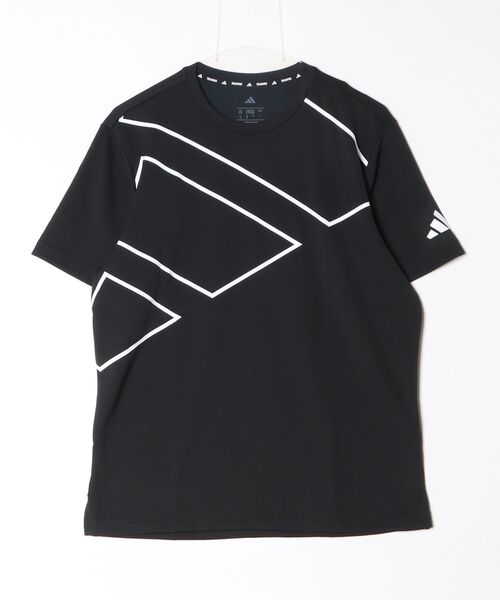 adidas（アディダス）の「アディダス adidas M TRN BIG LOGO S/S Tシャツ（Tシャツ/カットソー・メンズ・ホワイト/ブラック×ホワイト/ブラック×ブラック・S/M/L/LL/3L）」の2枚目の写真