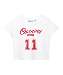 Opening Project | W Cropped No11 Half T Shirt - White(Tシャツ/カットソー)