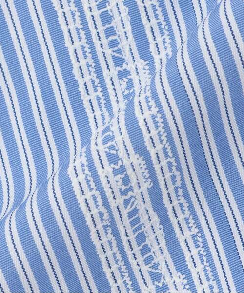 sense of wonder（センスオブワンダー）の「レースプリントストライプベビースーツ（ロンパース・キッズ・ブルー・70-80cm）」の9枚目の写真