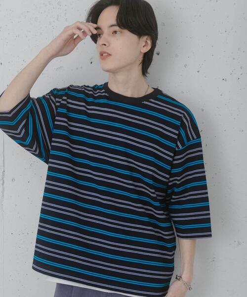 ボーダーエクストラルーズTシャツ（Tシャツ/カットソー）｜SENSE OF