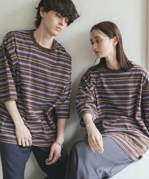 SENSE OF PLACE by URBAN RESEARCH | ボーダーエクストラルーズTシャツ(Tシャツ/カットソー)