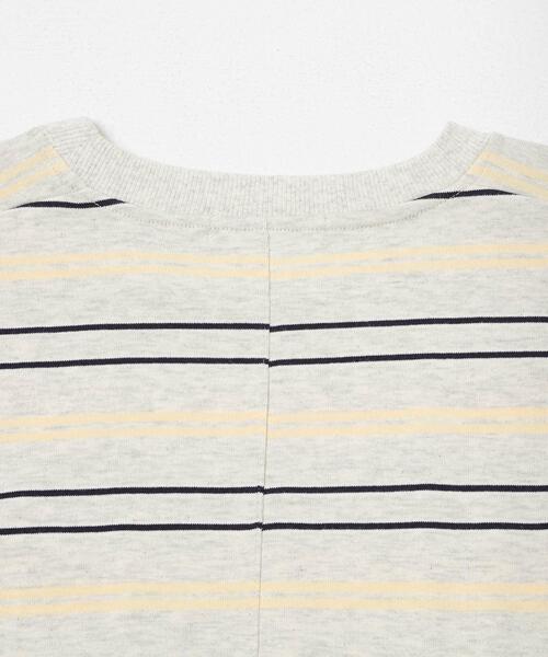 SENSE OF PLACE by URBAN RESEARCH(センスオブプレイスバイアーバンリサーチ)の「ボーダーエクストラルーズTシャツ(Tシャツ/カットソー・メンズ・ブラウン/ライトグレー/ネイビー/ミント・MEDIUM/LARGE)」の7枚目の写真