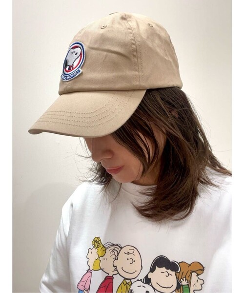 BROOKS BROTHERS(ブルックスブラザーズ)の「Brooks Brothers × PEANUTS コットンツイル スヌーピーエンブレム ベースボールキャップ(キャップ・メンズ・タン/ネイビー・ONE SIZE)」の6枚目の写真