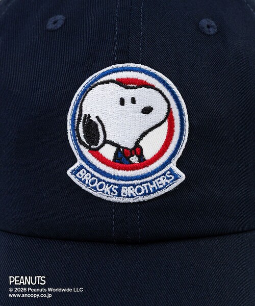 BROOKS BROTHERS(ブルックスブラザーズ)の「Brooks Brothers × PEANUTS コットンツイル スヌーピーエンブレム ベースボールキャップ(キャップ・メンズ・タン/ネイビー・ONE SIZE)」の8枚目の写真