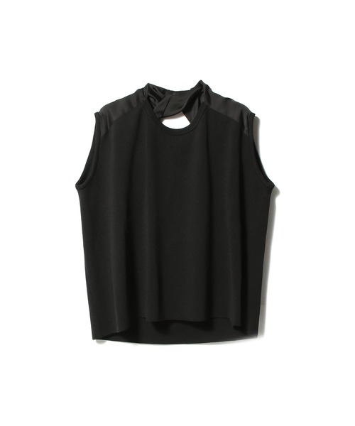 ESTNATION(エストネーション)の「ESTNATION / バックショルダーツイストニットTシャツ(Tシャツ/カットソー・レディース・レッド/ブラック/オフホワイト・FREE)」の13枚目の写真