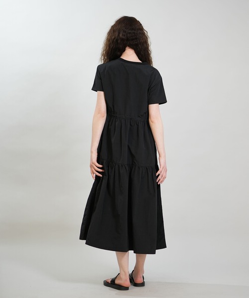 RIKKA FEMME(リッカファム)の「RIKKA FEMME/リッカファム ワンピース ロング丈 ウエストドロストワンピース RF6S-1409(ワンピース・レディース・ベージュ/ブラック・FREE)」の5枚目の写真