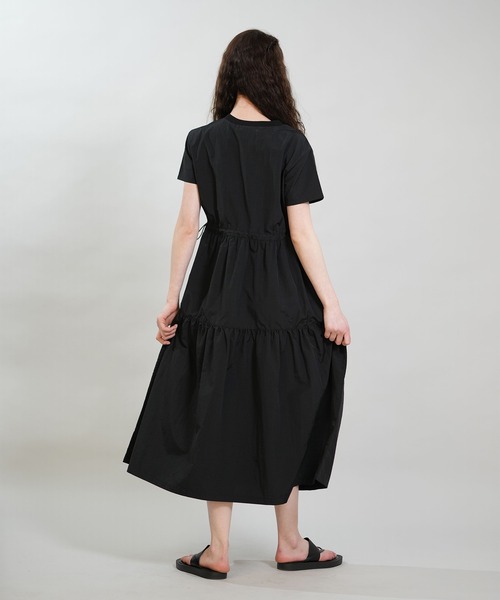 RIKKA FEMME(リッカファム)の「RIKKA FEMME/リッカファム ワンピース ロング丈 ウエストドロストワンピース RF6S-1409(ワンピース・レディース・ベージュ/ブラック・FREE)」の8枚目の写真