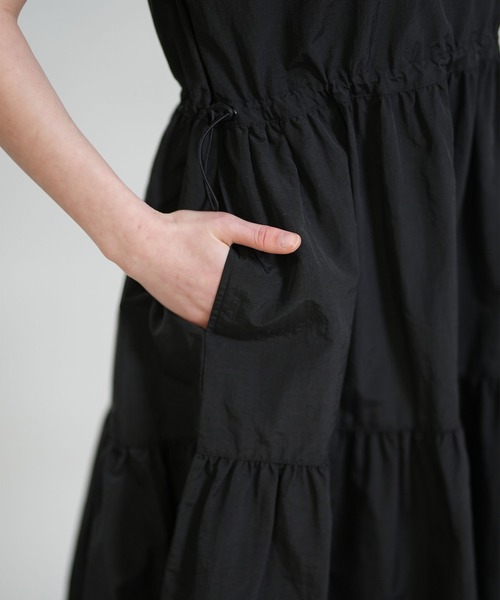 RIKKA FEMME(リッカファム)の「RIKKA FEMME/リッカファム ワンピース ロング丈 ウエストドロストワンピース RF6S-1409(ワンピース・レディース・ベージュ/ブラック・FREE)」の10枚目の写真