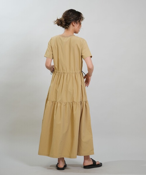 RIKKA FEMME(リッカファム)の「RIKKA FEMME/リッカファム ワンピース ロング丈 ウエストドロストワンピース RF6S-1409(ワンピース・レディース・ベージュ/ブラック・FREE)」の16枚目の写真