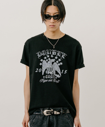 VASTIC（バスティック）の「イーグルエンブレムTシャツ_ブラック（Tシャツ/カットソー）」