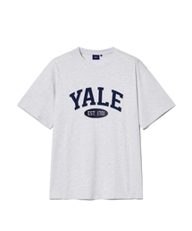YALE（イェール）の「ツートンアーチ半袖Tシャツライトグレー（Tシャツ/カットソー）」