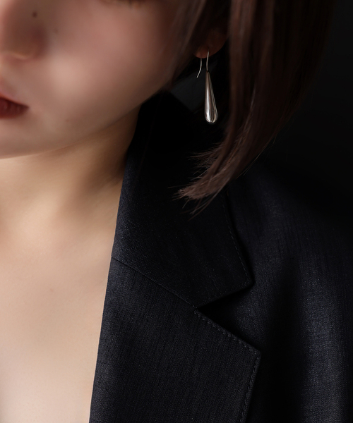 SAMH by LILAS】PUFFドロップピアスSV（両耳）（ピアス（両耳用