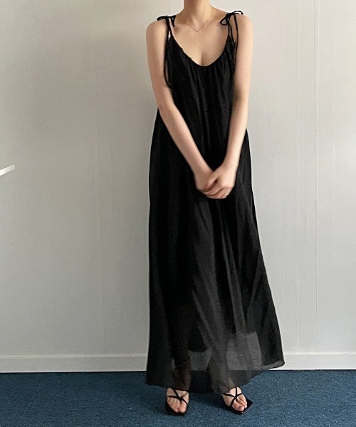 FAVORITO(ファヴォリート)の「キャミワンピース(ワンピース・レディース・ブラック/オフホワイト/ライトグリーン・F)」の22枚目の写真