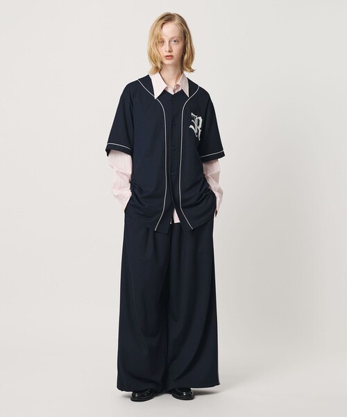 ER(イーアール)の「<ER>メッシュ ボリューム パンツ(その他パンツ・レディース・ネイビー/グレー系・S/M)」の8枚目の写真