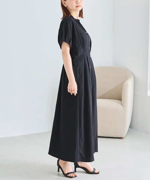 LAVEANGE(ラビアンジェ)の「ウエストタックスキッパーワンピース(ワンピース・レディース・ベージュ/ブラック・3L/4L/5L/M/LL)」の19枚目の写真